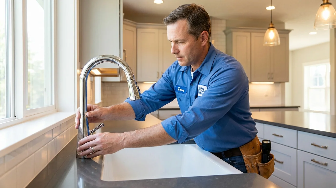 Kitchen faucet installation by Johns Plumbing LLC in Whitney
