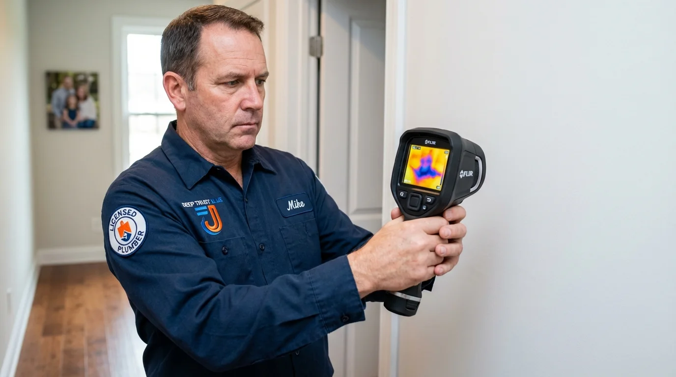 Thermal imaging leak detection by Johns Plumbing LLC in Whitney